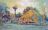De schilder Ids Wiersma (1878-1965) maakte in 1924 een aquarel van de situatie bij de scheepswerf toen de woning van Jan Oebeles nog het voorhuis van de boerderij was.